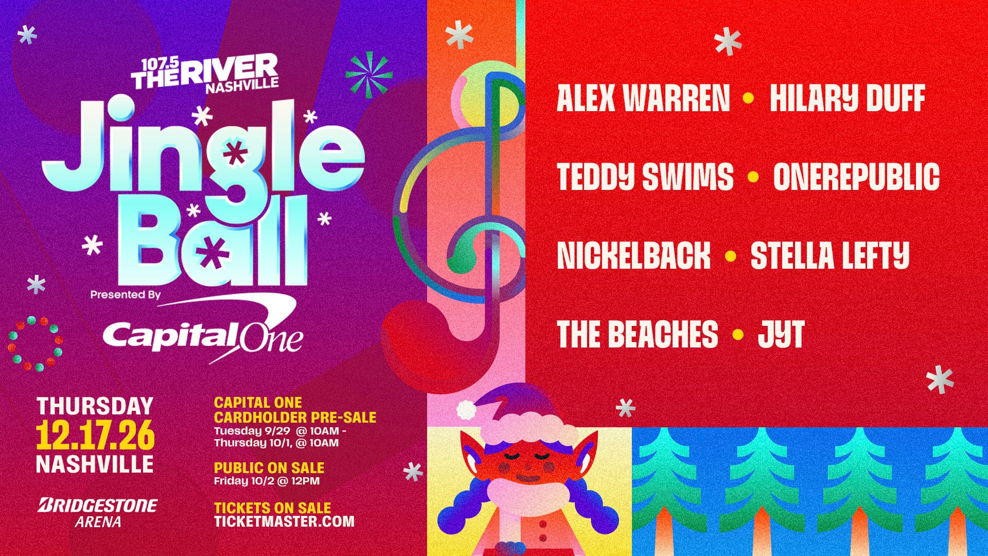 More Info for 107.5 The River's Jingle Ball Presented By Capital One