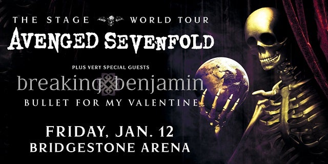 The Stage World Tour Happening Now!, The Stage World Tour is happening  now with special guests Breaking Benjamin and Bullet for My Valentine Get  tickets before they're gone