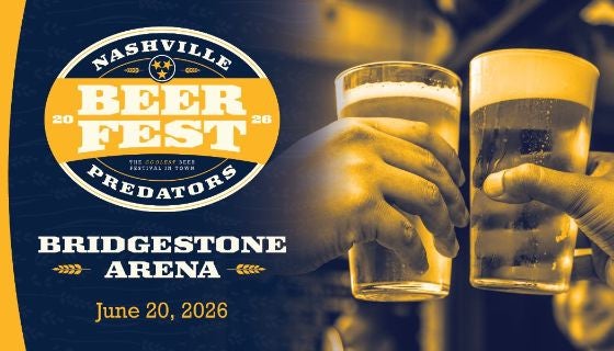 More Info for 2026 Nashville Predators Craft Beer Festival