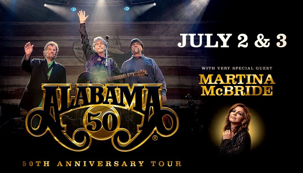 ALABAMA with very special guest Martina McBride