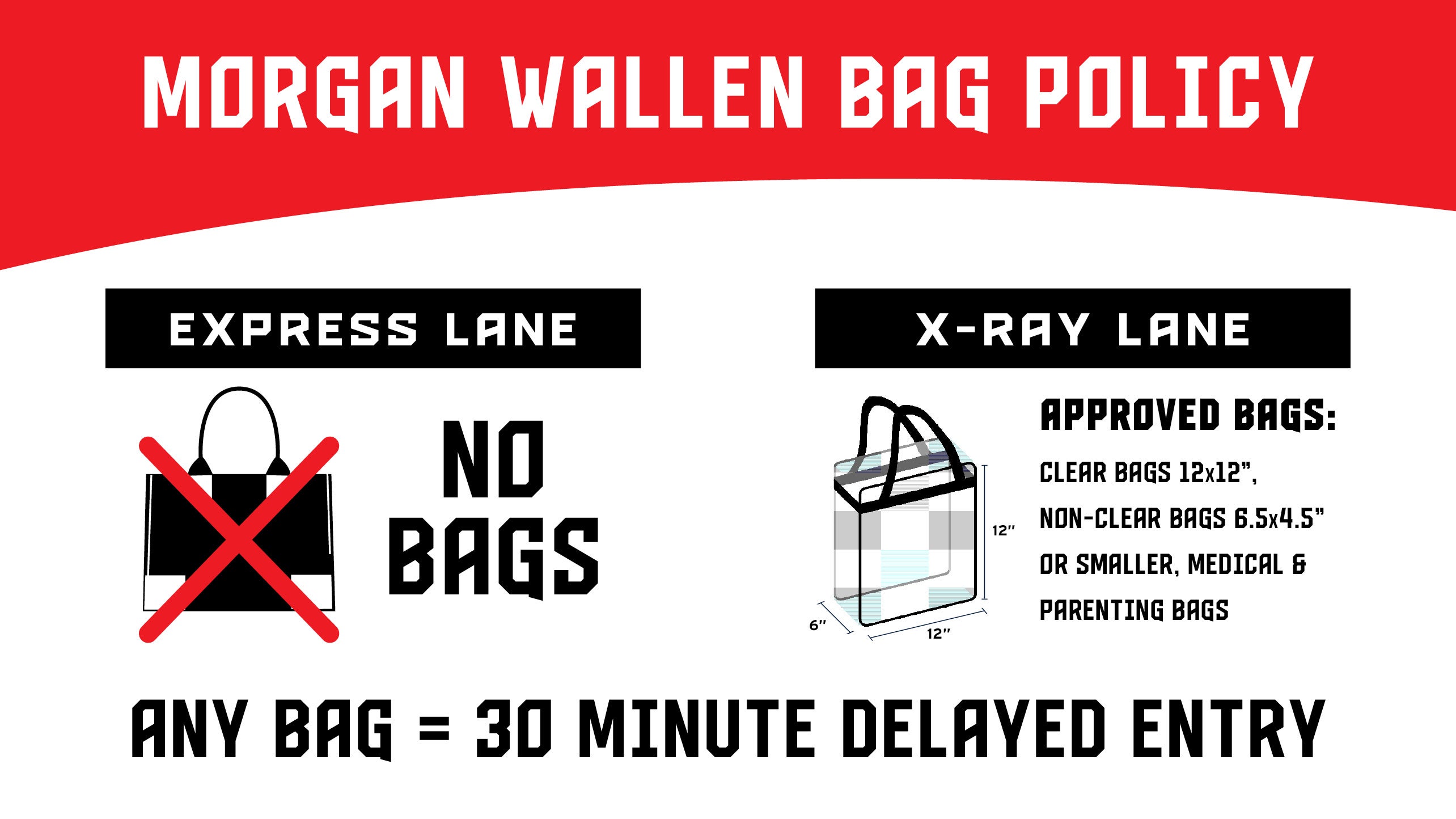 bag policy, clear bags 