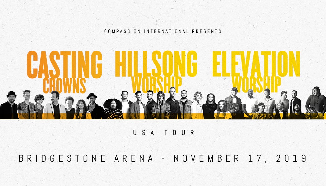 Casting Crowns, Hillsong Worship and Elevation Worship