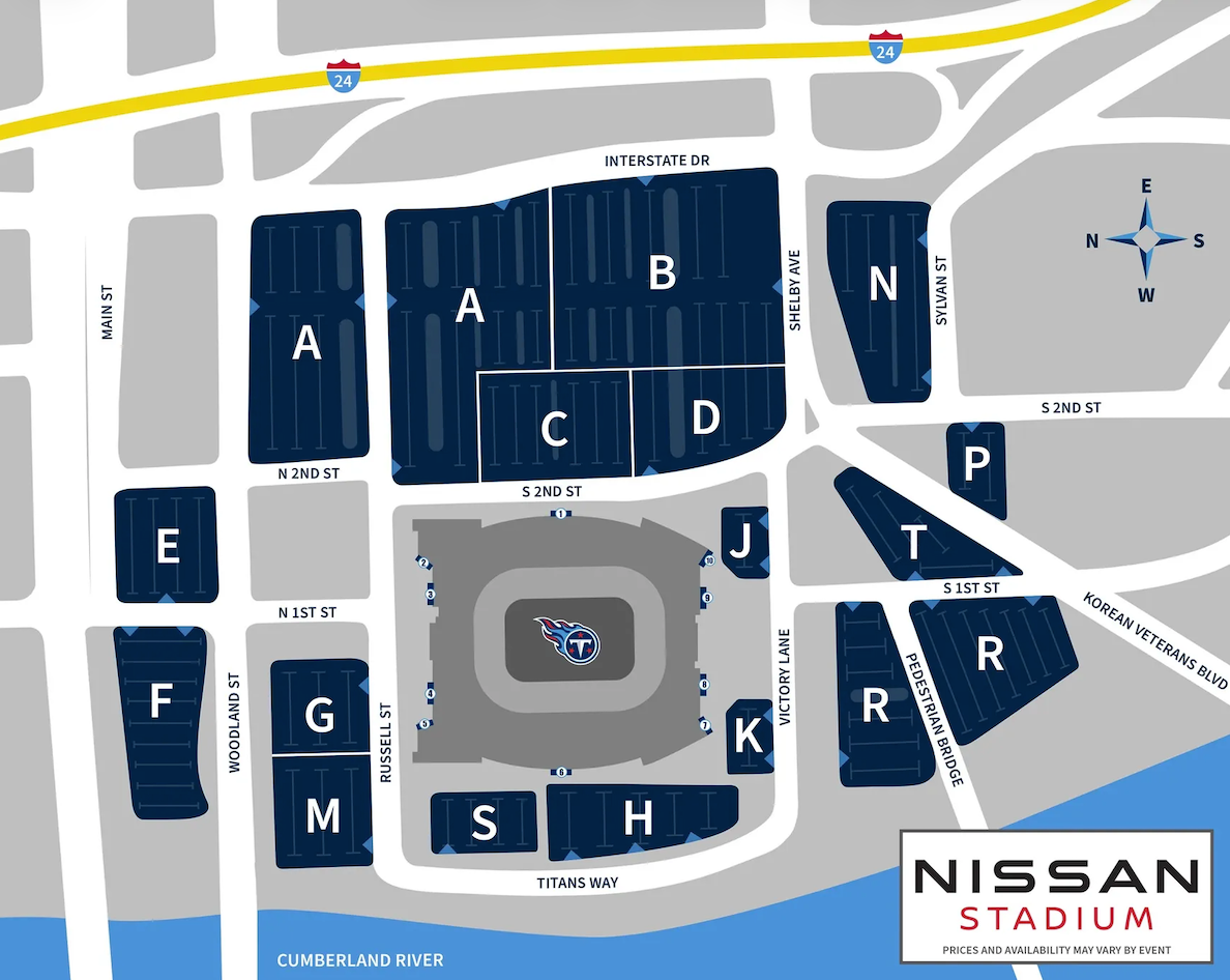 Nissan Stadium Parking