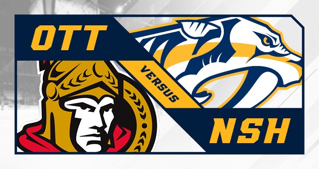 Nashville Predators vs. Ottawa Senators