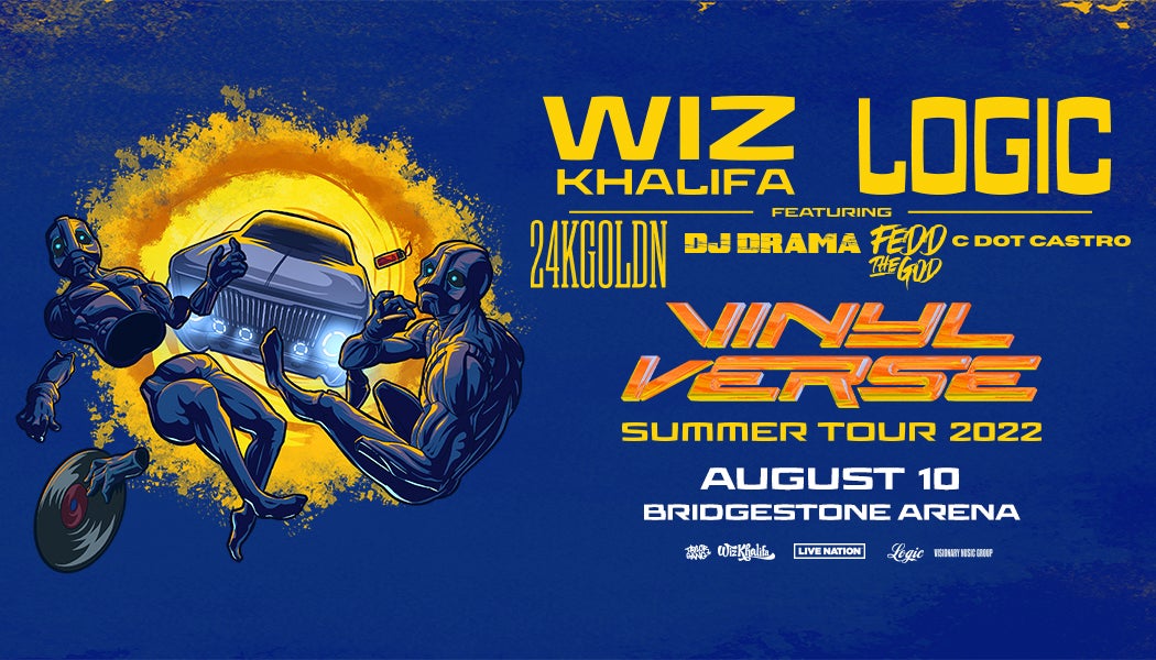 Wiz Khalifa & Logic Vinyl Verse Summer Tour 2022 Bridgestone Arena