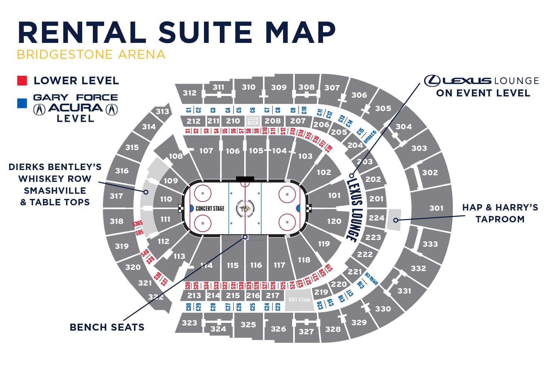 Premium Seating Bridgestone Arena