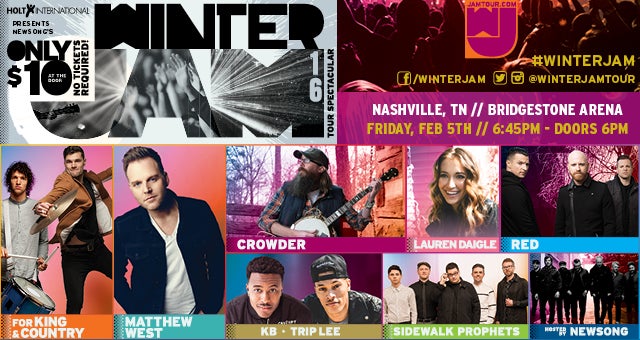 WINTER JAM 2016 TOUR SPECTACULAR 