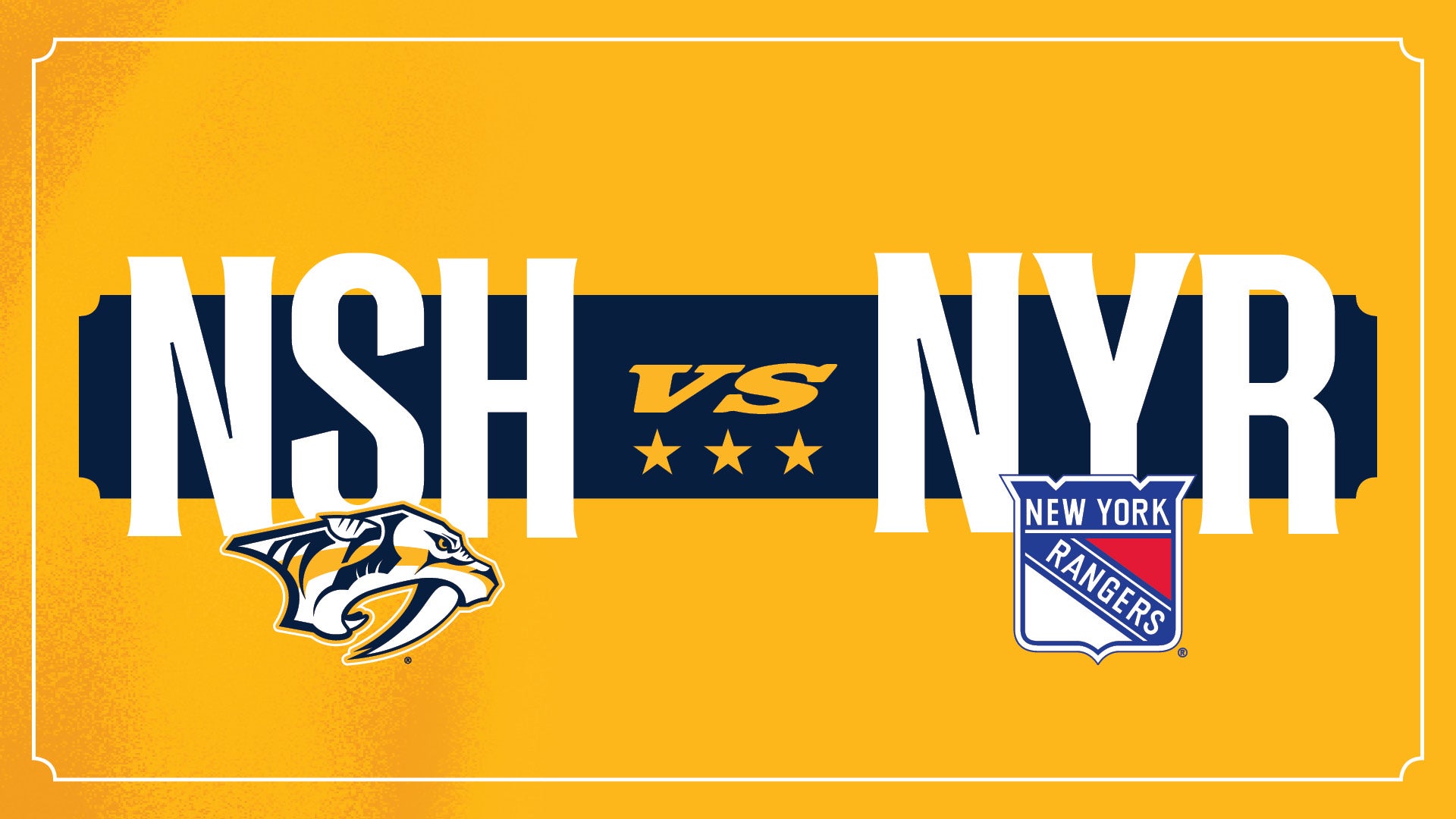 More Info for Nashville Predators vs New York Rangers