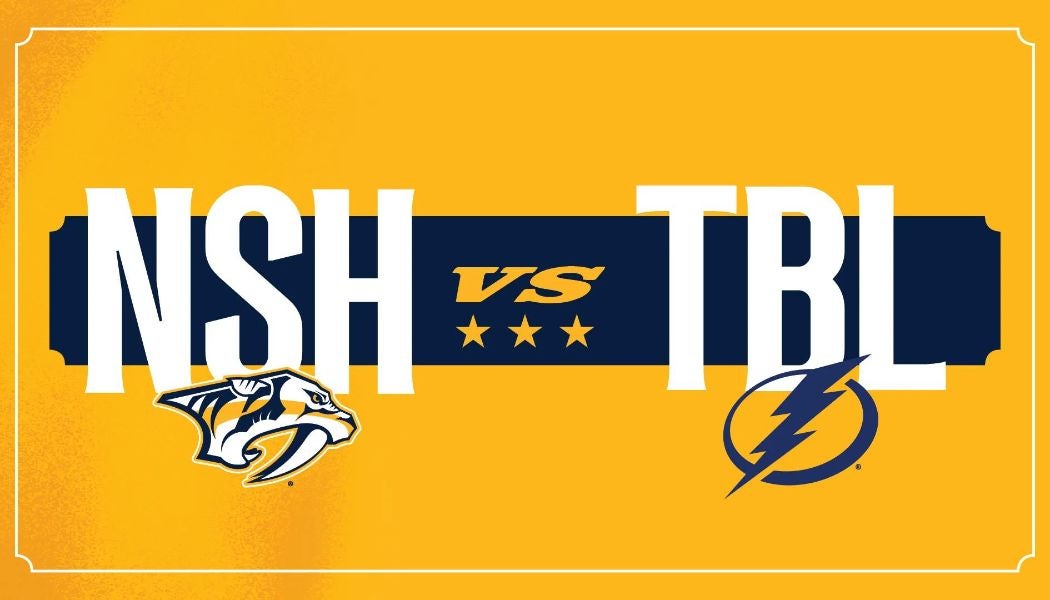 More Info for Nashville Predators vs Tampa Bay Lightning