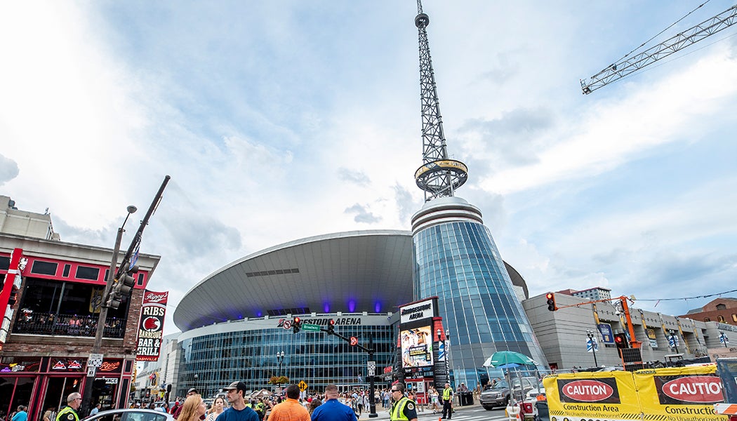 Patrons can pay with their palm at new Bridgestone Arena store