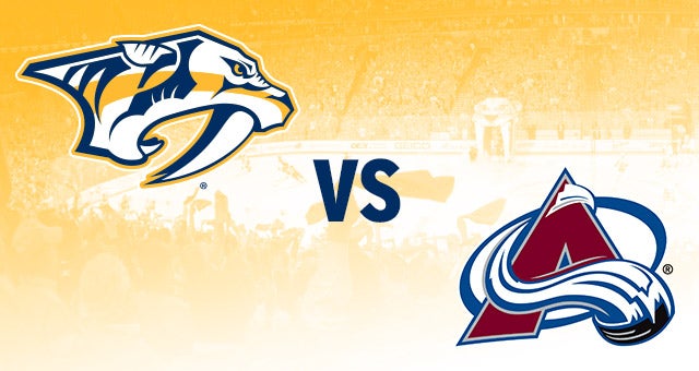 Nashville Predators vs. Colorado Avalanche