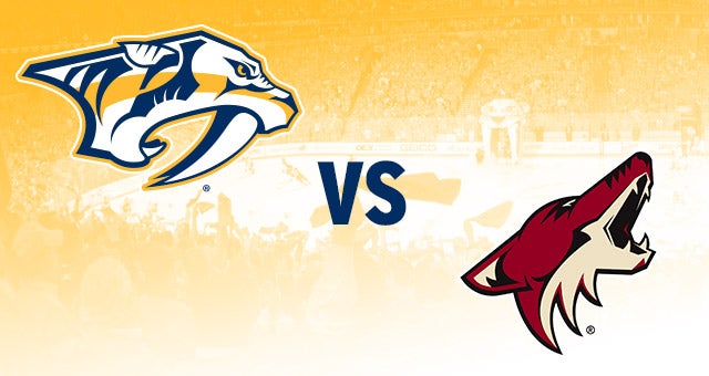 Nashville Predators vs. Phoenix Coyotes