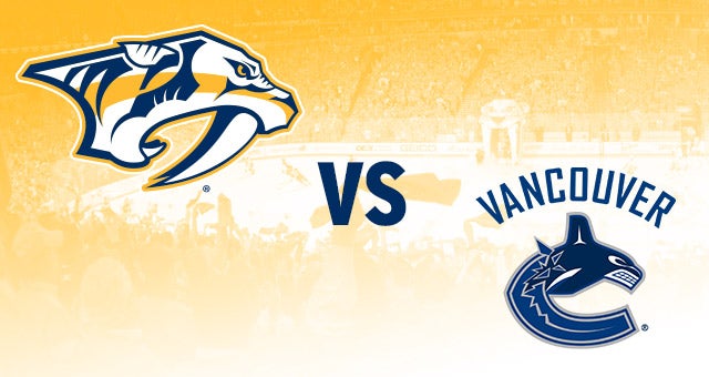 Nashville Predators vs. Vancouver Canucks